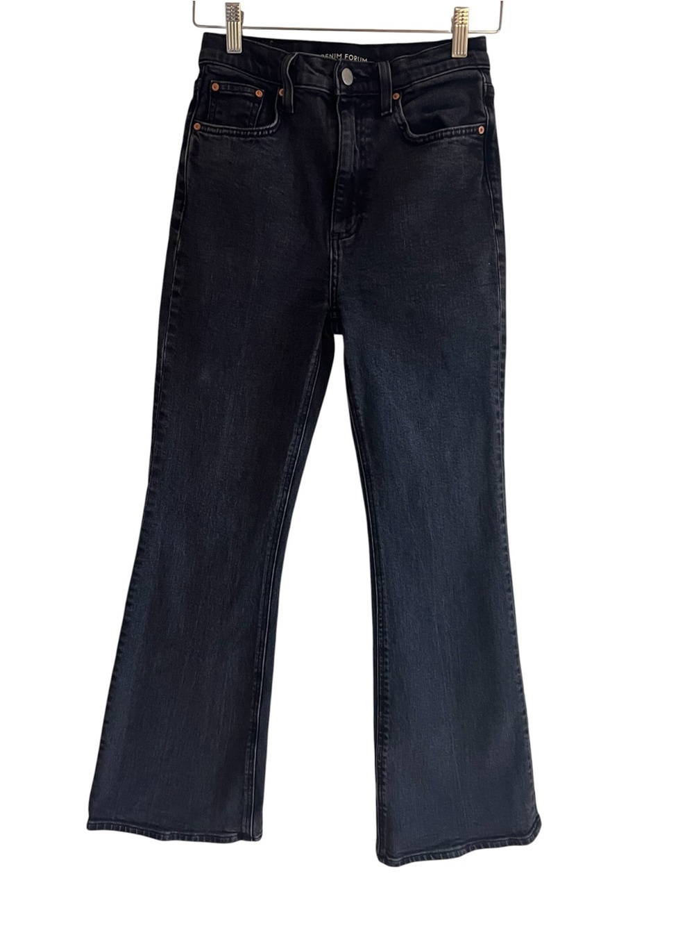 Denim Forum Twiggy High Rise Flare stretch jeans size 25 excellent condition - Picture 3 of 13